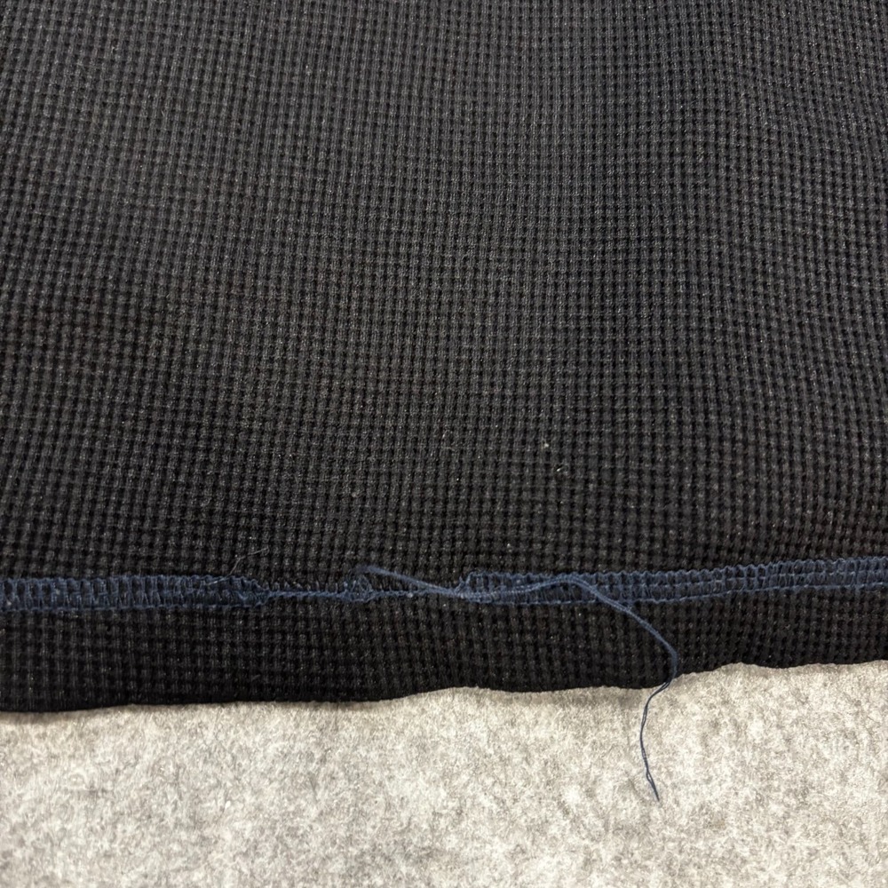 Polo Jeans Co. Ralph Lauren Waffle-Knit Womens Thermal Top Black Nylon Size L - Picture 7 of 8
